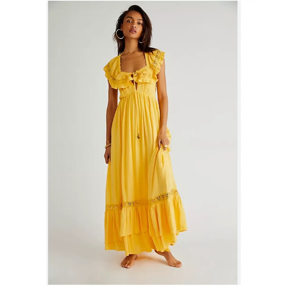 Free People Moonlight Ocean Maxi Dress XS - Picture 1 of 6